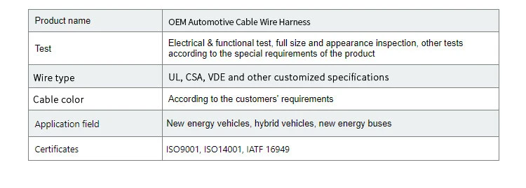 Custom Industrial Machine Wiring Harness Internal Connection Line of Lawn Mower Terminal Electronic Wire Harness