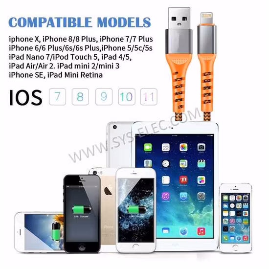 Câble de charge rapide certifié Mfi Lightning Kabel USB Type C Data C94 8pin pour iPhone