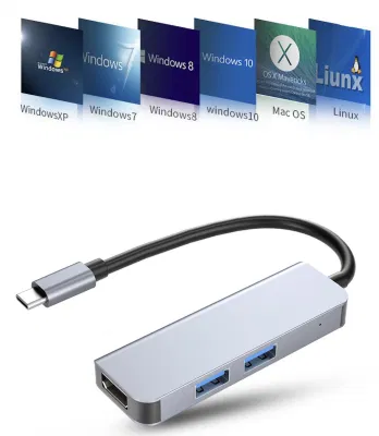 Prise en charge du type de hub USB3.0 4K HD